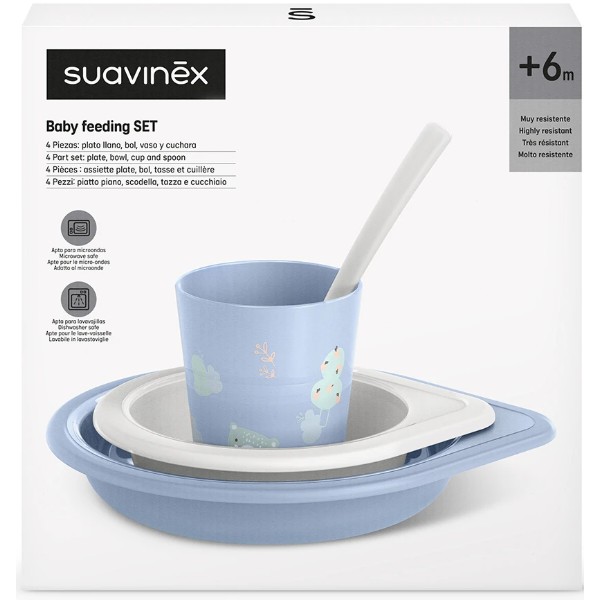 Фото - Набір дитячий Suavinex +6 міс Wild & Free синій (309551)